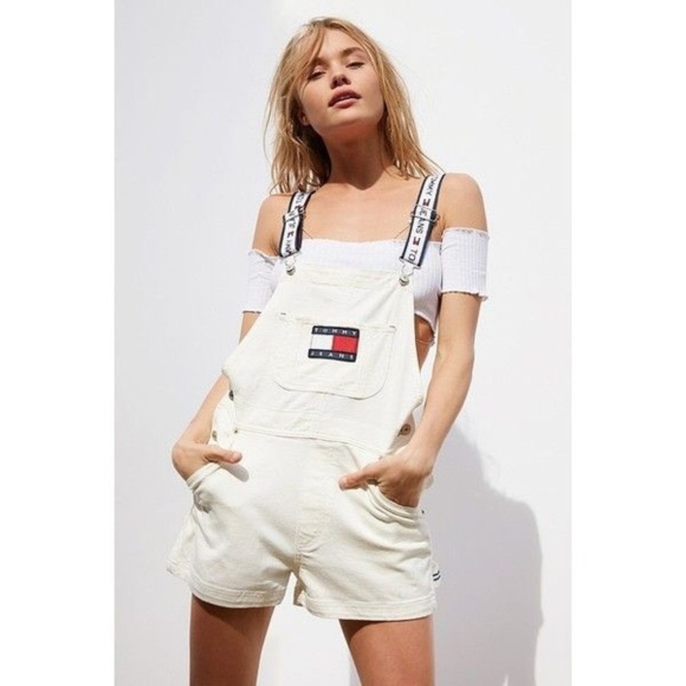 Tommy Hilfiger White Short Overalls